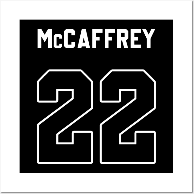 Christian McCaffrey Back Wall Art by Cabello's